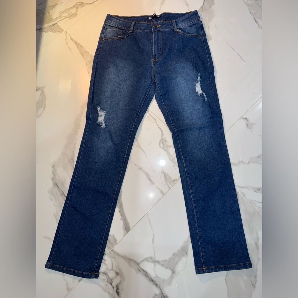 Classic Blue Straight Leg Women's Jeans